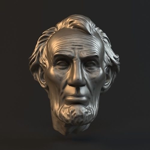 Lincoln head statue 3D print model