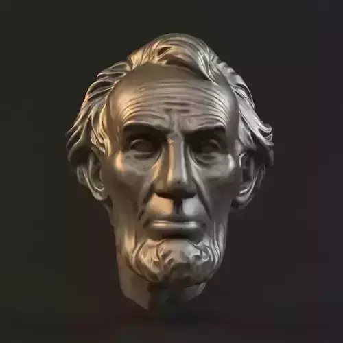 Lincoln head statue