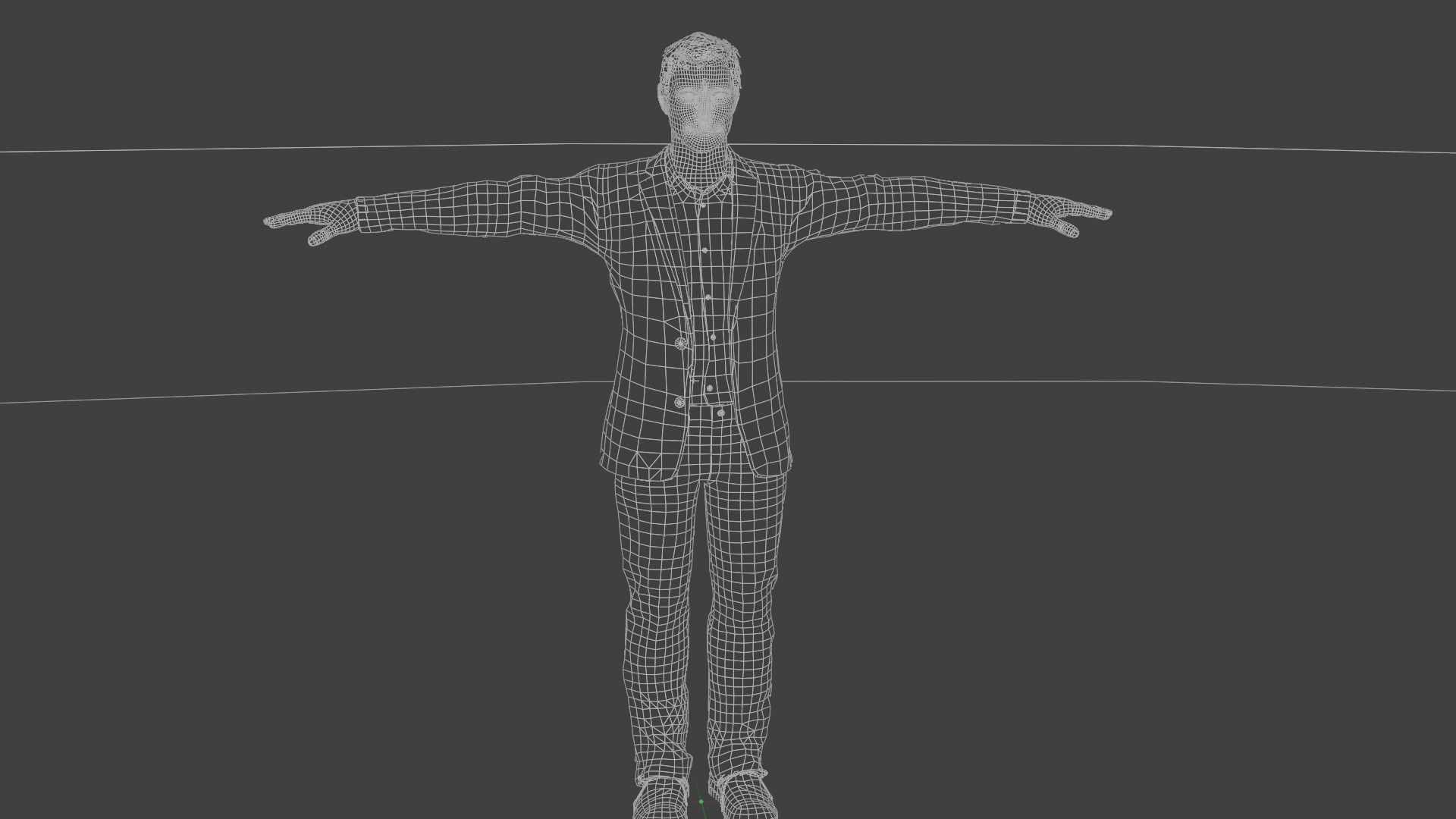 Diego Character T pose Game Ready Low-poly 3D model_3