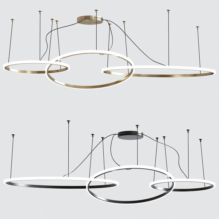 Olympic 3 Pendant Light 3D model_1
