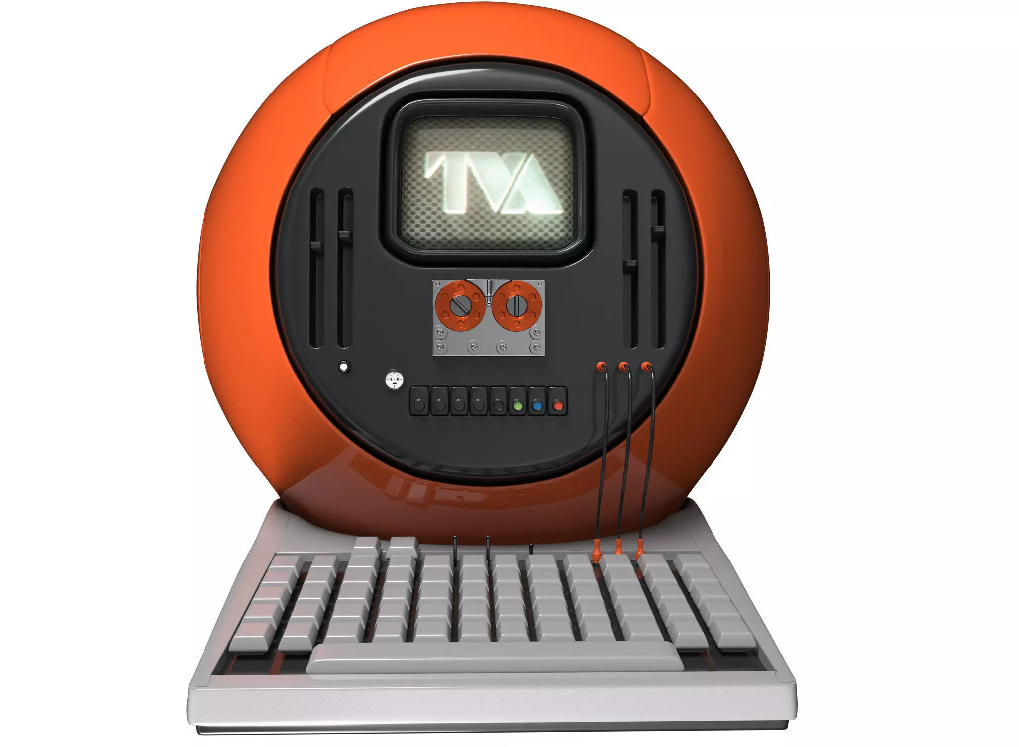 TVA Time Projection monitor Low-poly 3D model