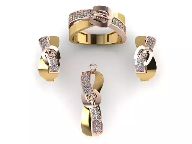 sat 9 gold and rose gold bangle with diamonds