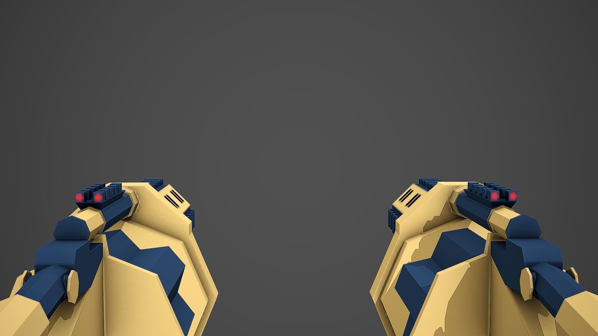 Stylized MGL-6 Grenade Launcher Low Poly Mobile Ready Low-poly 3D model_6