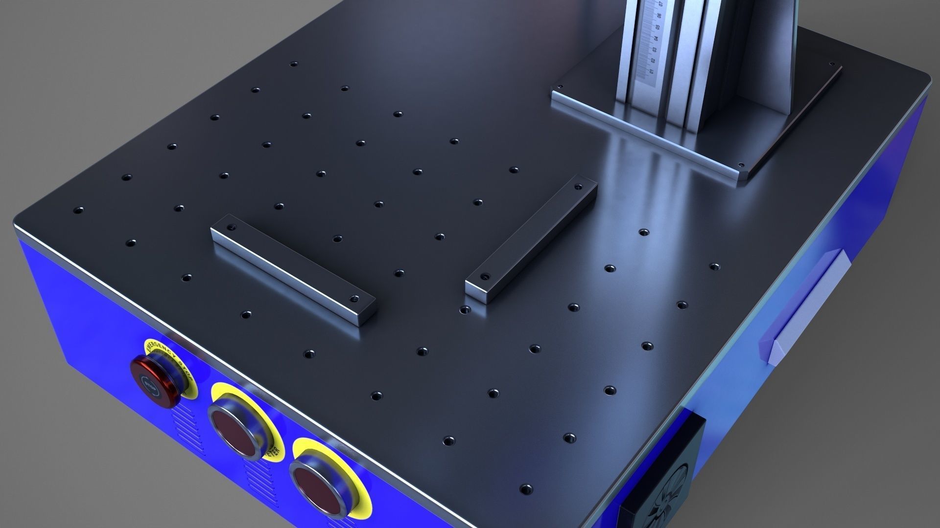 Fiber Laser Engraving Machine - Metal Engraving Machine Low-poly 3D model_16