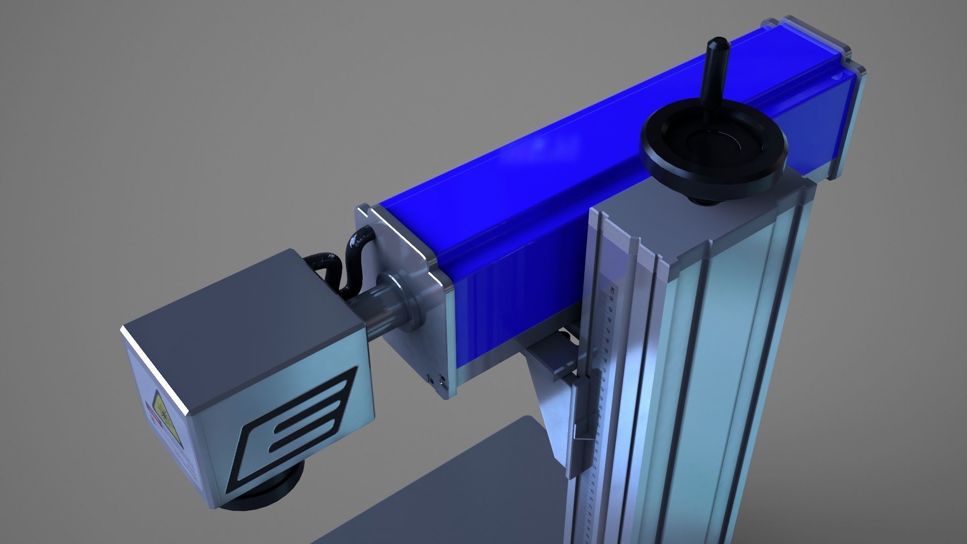 Fiber Laser Engraving Machine - Metal Engraving Machine Low-poly 3D model_10