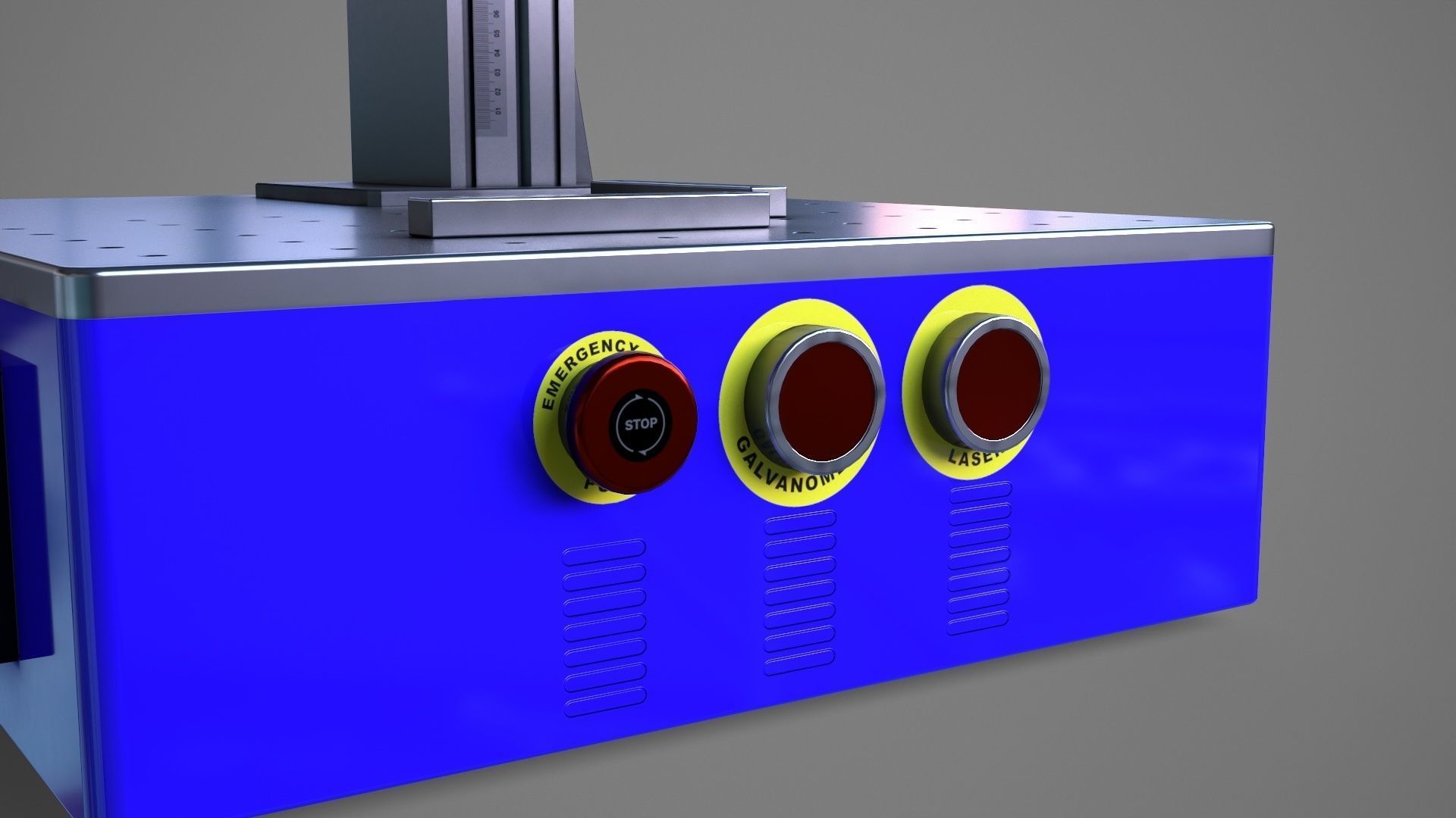 Fiber Laser Engraving Machine - Metal Engraving Machine Low-poly 3D model_17