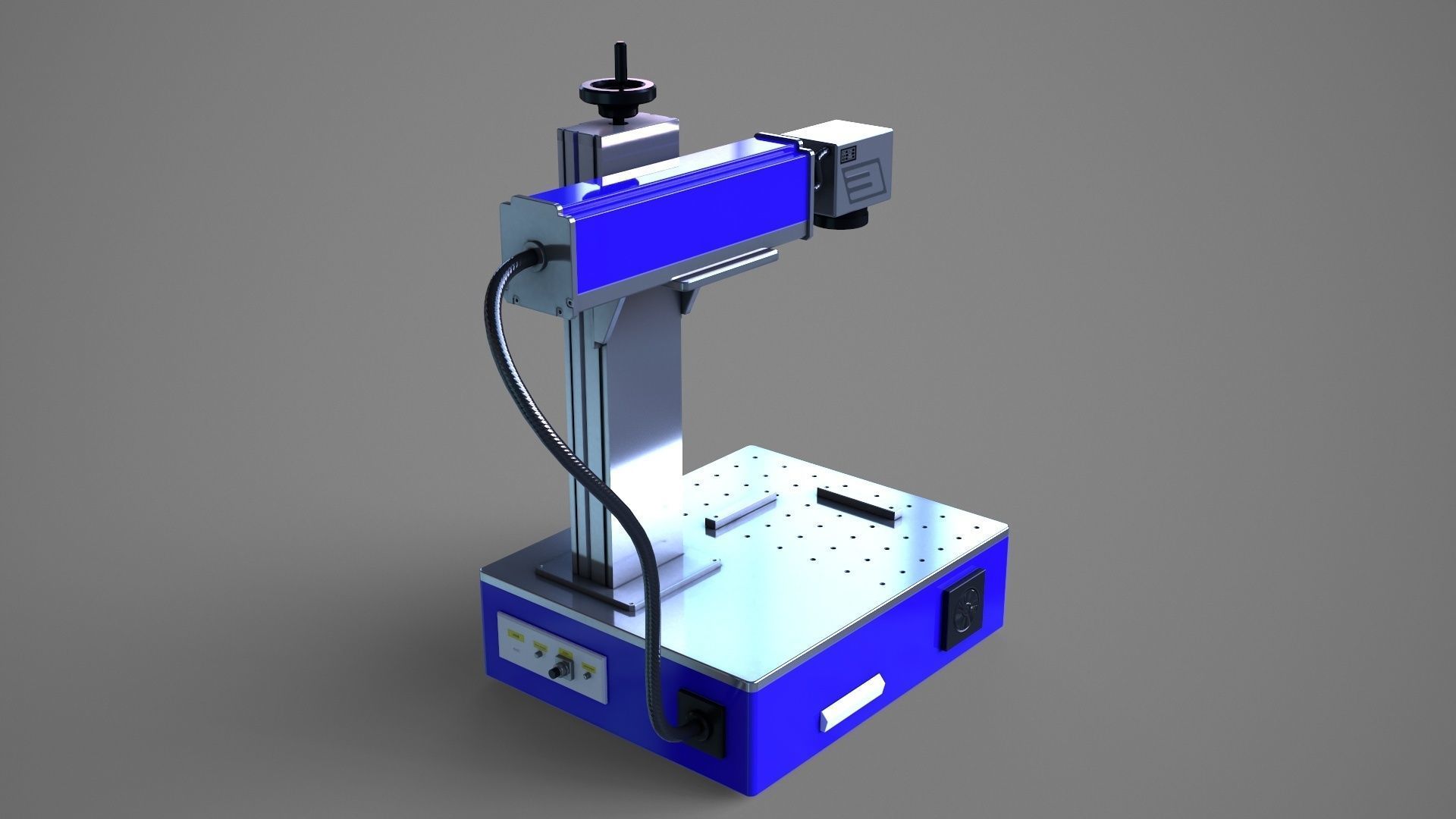 Fiber Laser Engraving Machine - Metal Engraving Machine Low-poly 3D model_5