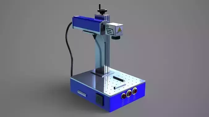 Fiber Laser Engraving Machine - Metal Engraving Machine Low-poly 3D model