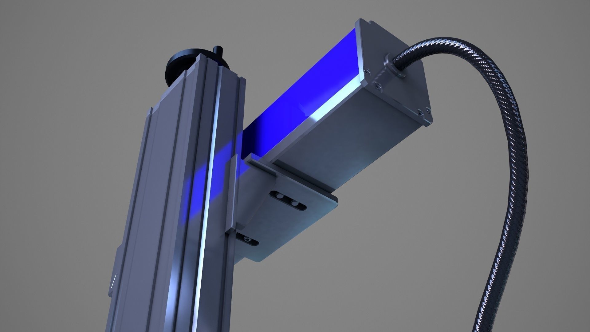 Fiber Laser Engraving Machine - Metal Engraving Machine Low-poly 3D model_12