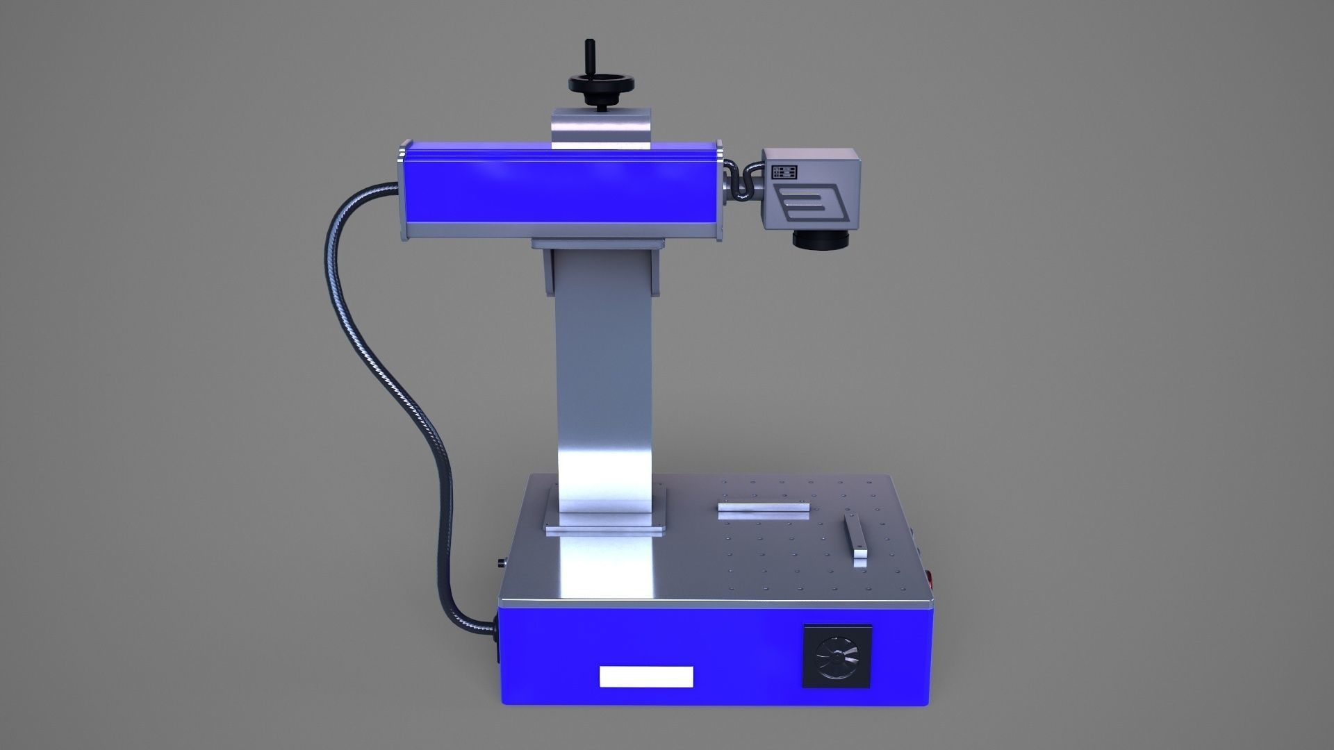 Fiber Laser Engraving Machine - Metal Engraving Machine Low-poly 3D model_6