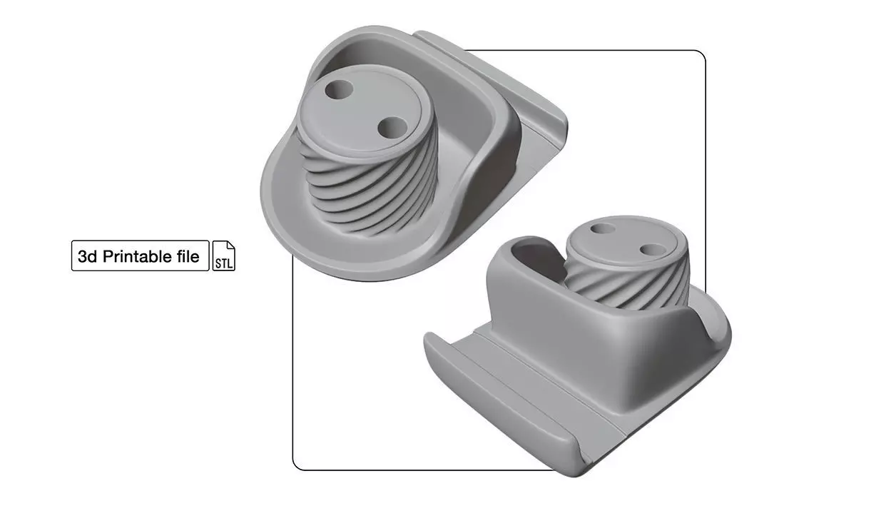 Cell Phone stand with charger holder for 3d Printing 3D print model_0