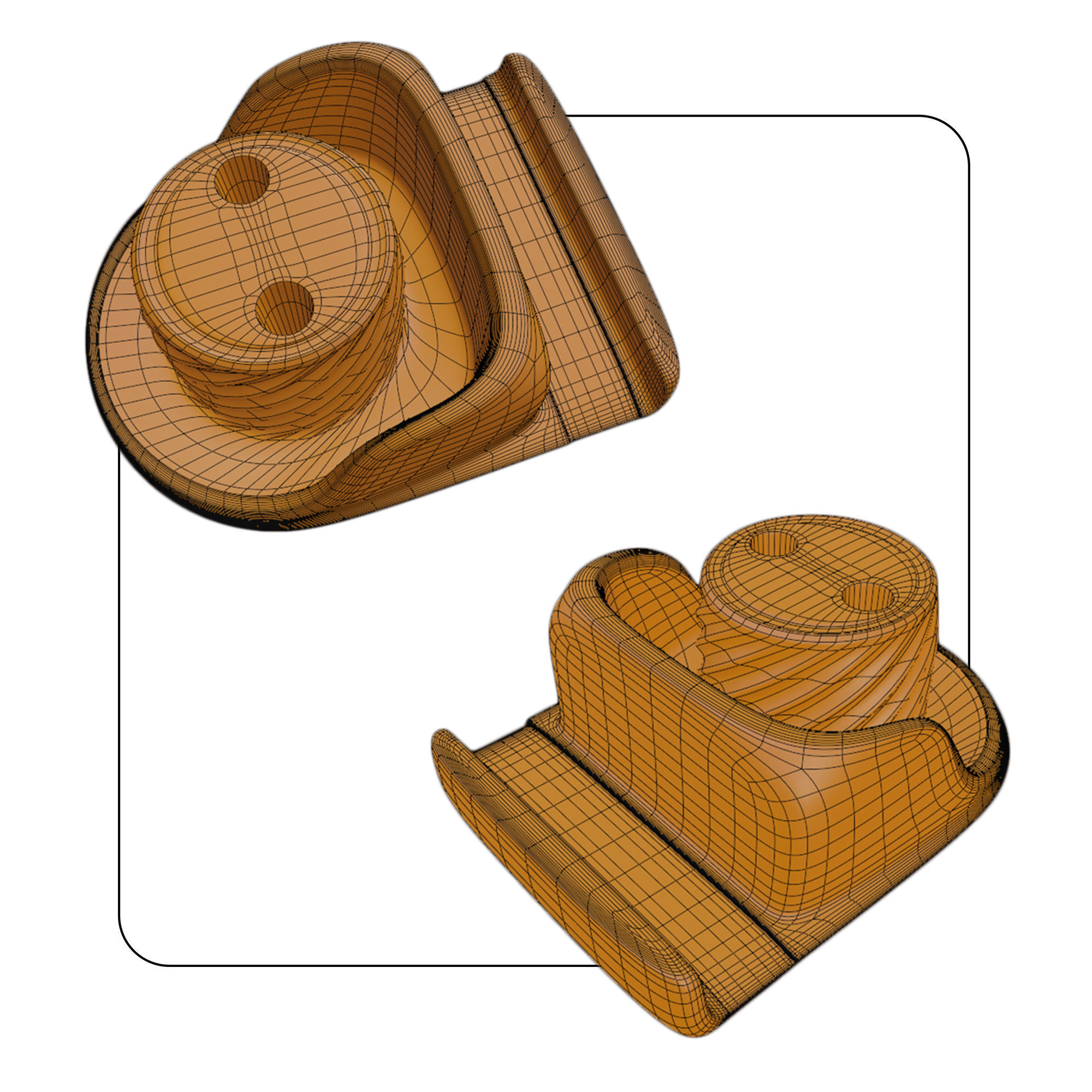 Cell Phone stand with charger holder for 3d Printing 3D print model_5