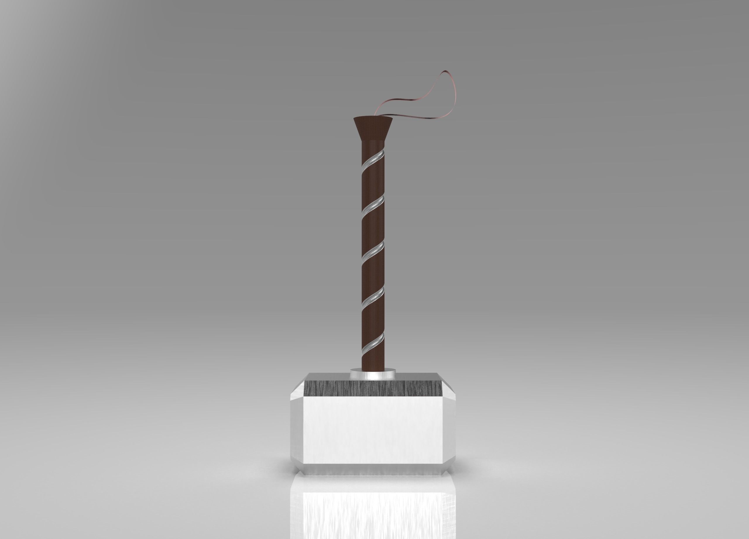 Mjolnir- Thor Hammer 3D print model_1