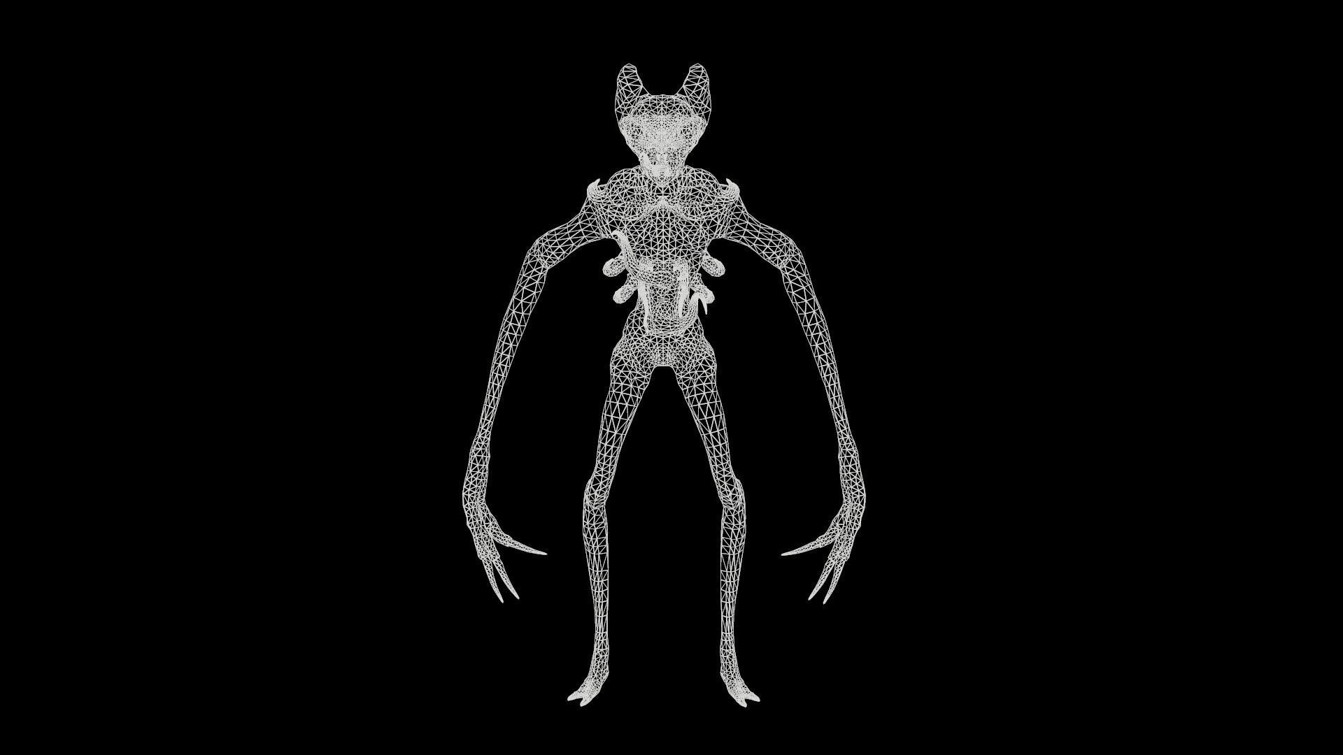 Monster Demon ver2 Game Ready Low Poly Model Low-poly 3D model_55