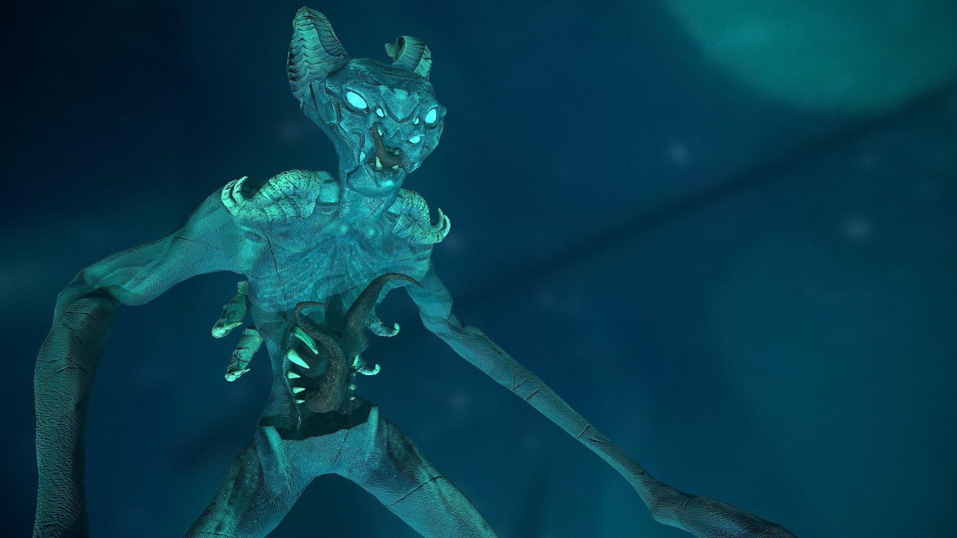 Monster Demon ver2 Game Ready Low Poly Model Low-poly 3D model_15