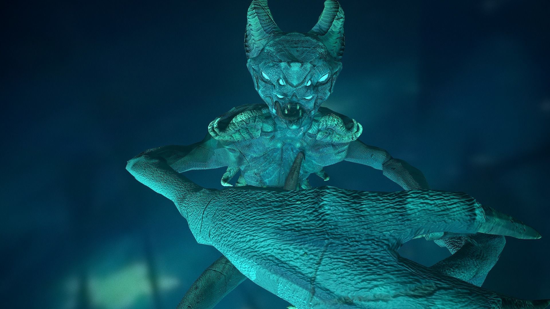 Monster Demon ver2 Game Ready Low Poly Model Low-poly 3D model_14