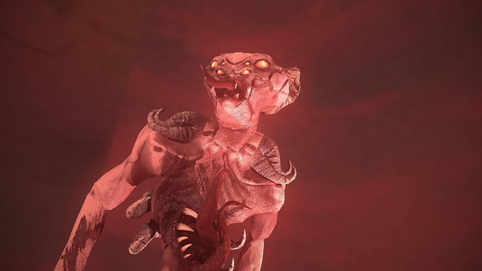 Monster Demon ver2 Game Ready Low Poly Model Low-poly 3D model_28