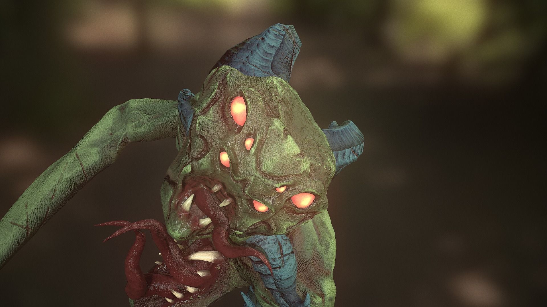 Monster Demon ver2 Game Ready Low Poly Model Low-poly 3D model_49