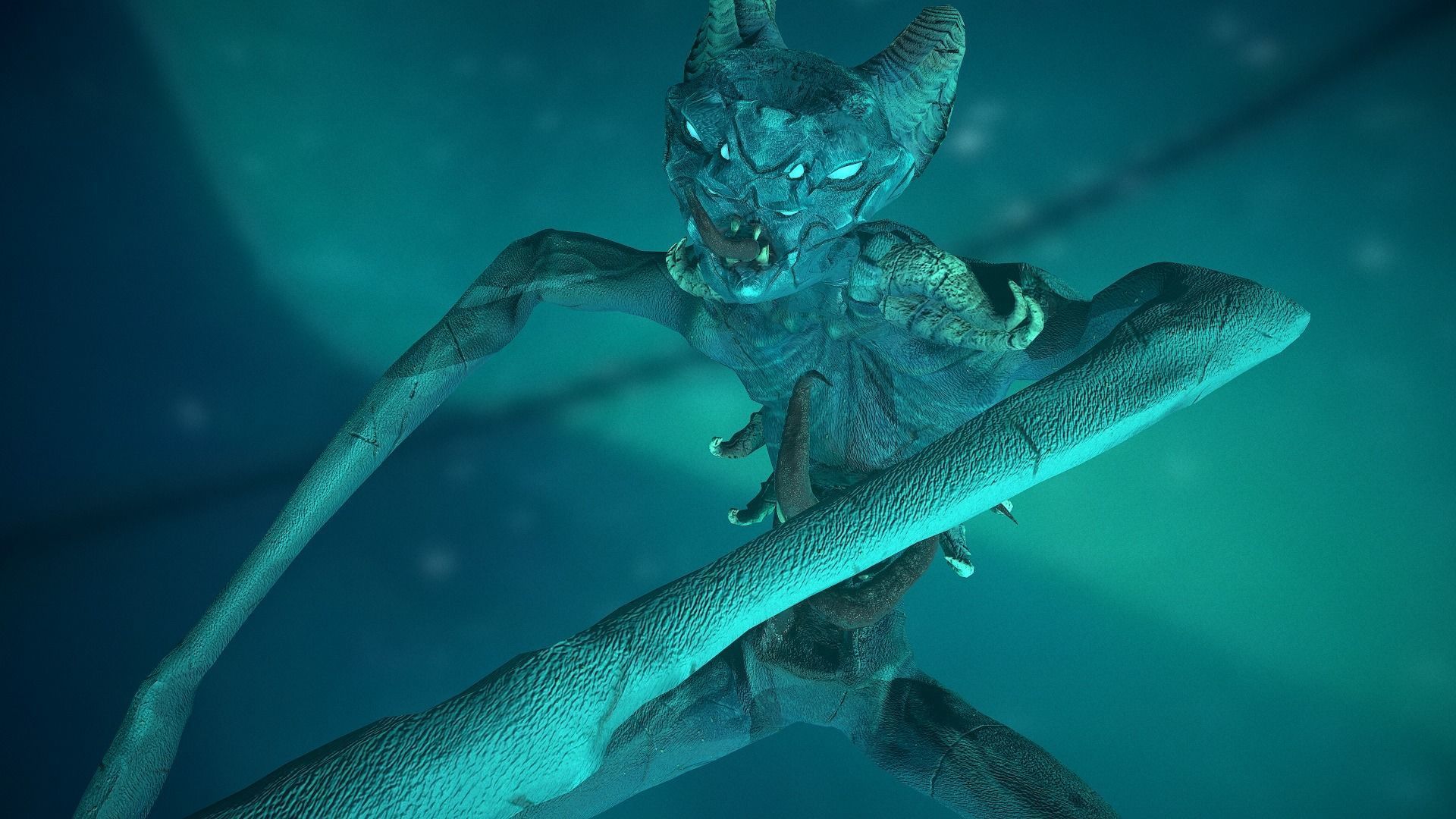 Monster Demon ver2 Game Ready Low Poly Model Low-poly 3D model_18