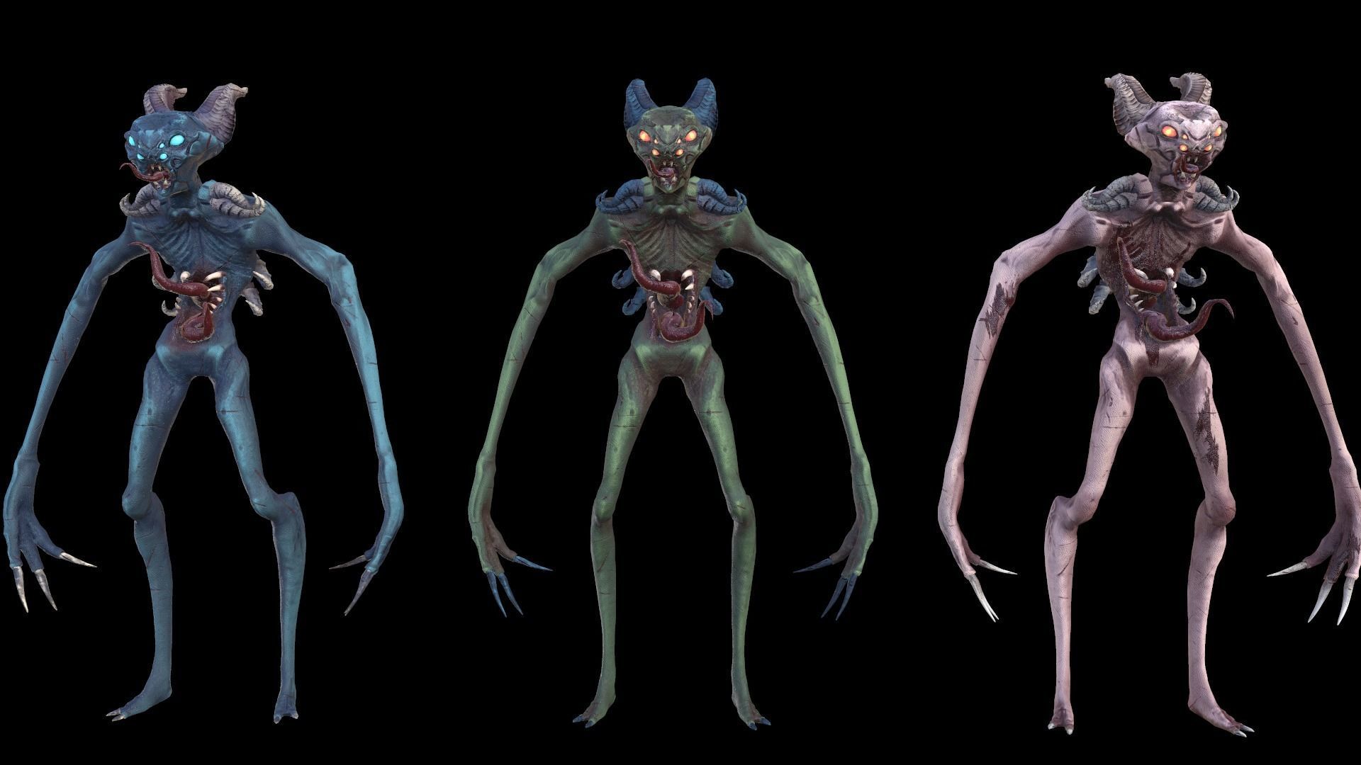 Monster Demon ver2 Game Ready Low Poly Model Low-poly 3D model_50