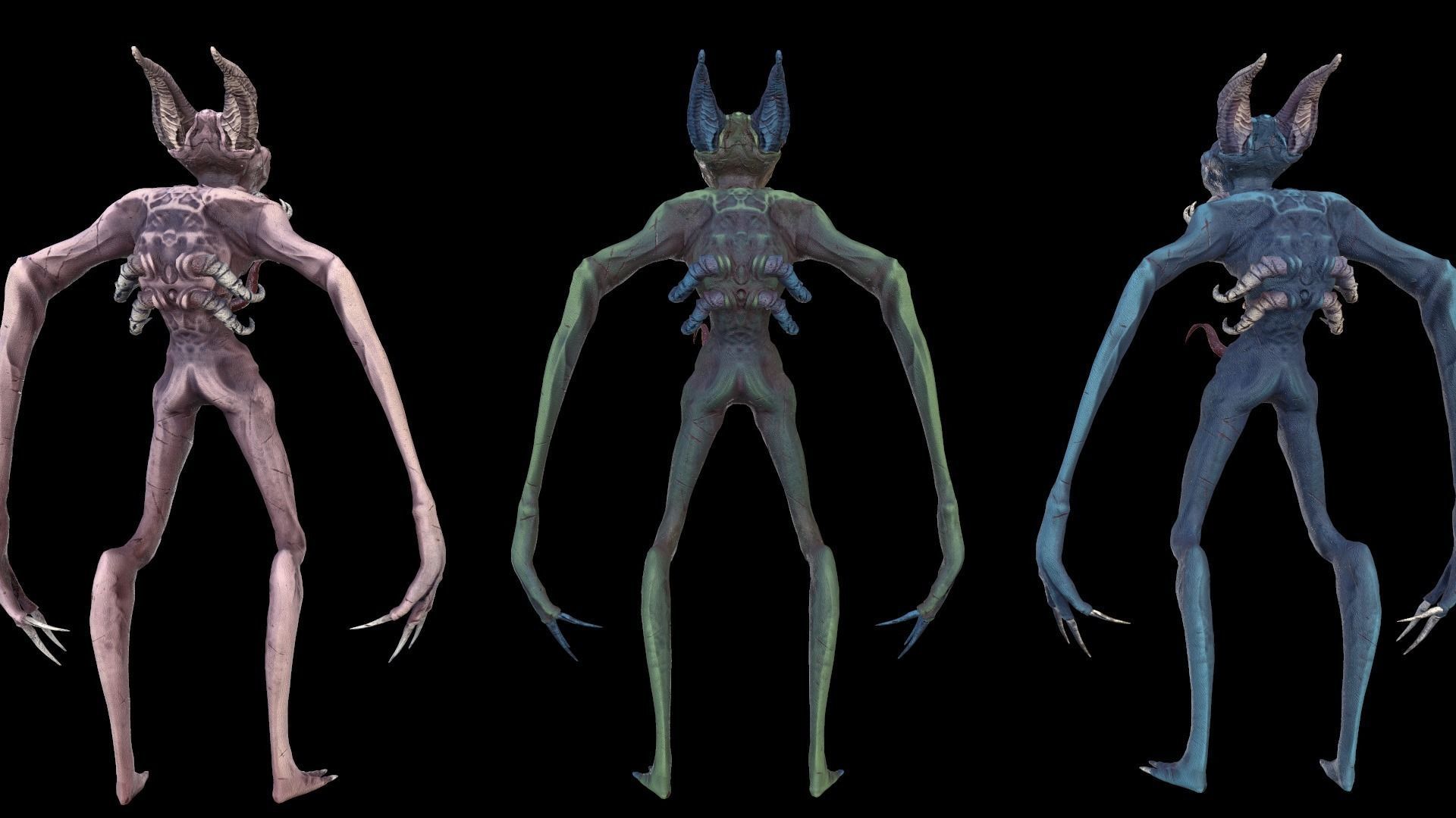 Monster Demon ver2 Game Ready Low Poly Model Low-poly 3D model_51