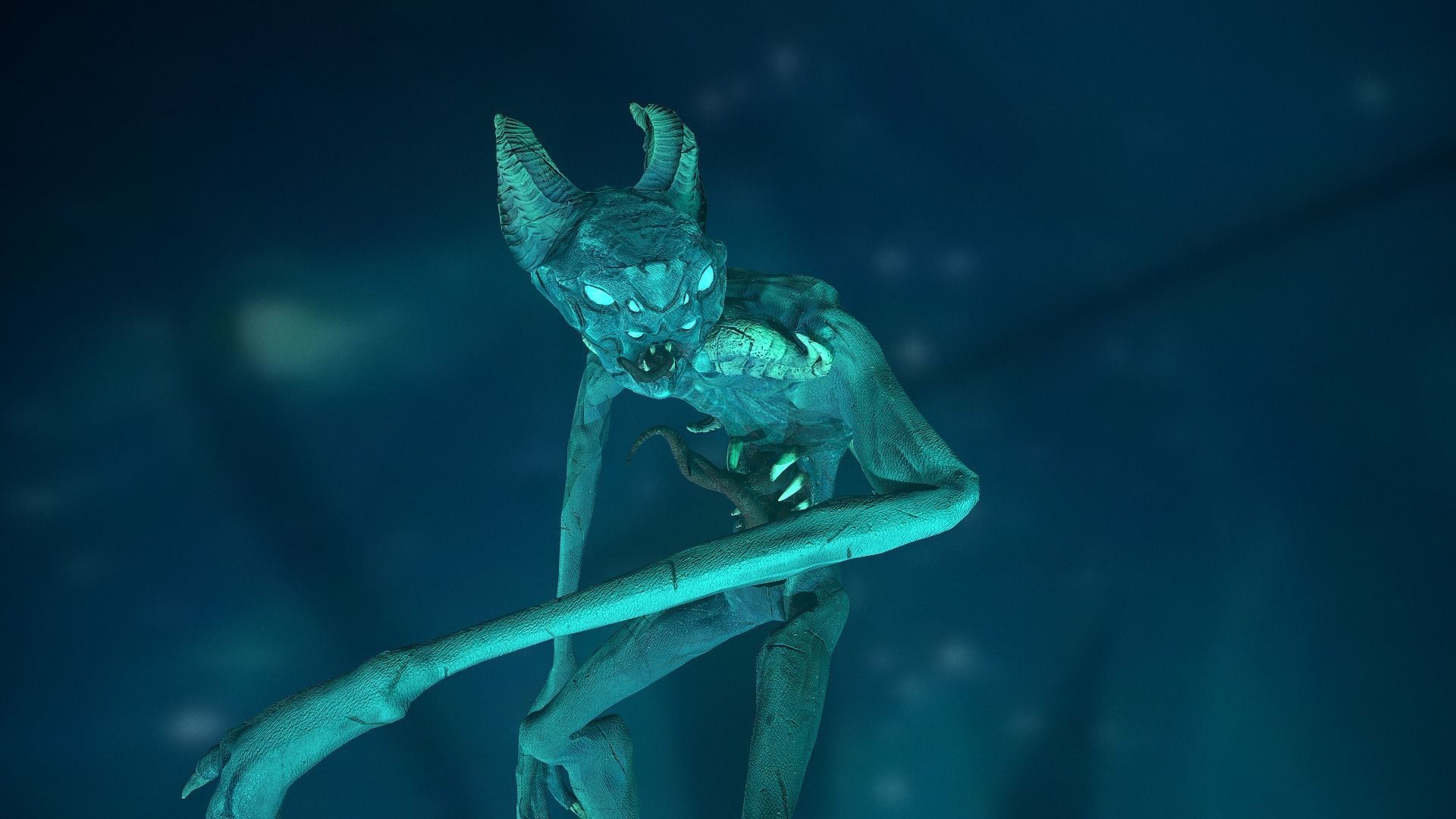 Monster Demon ver2 Game Ready Low Poly Model Low-poly 3D model_22