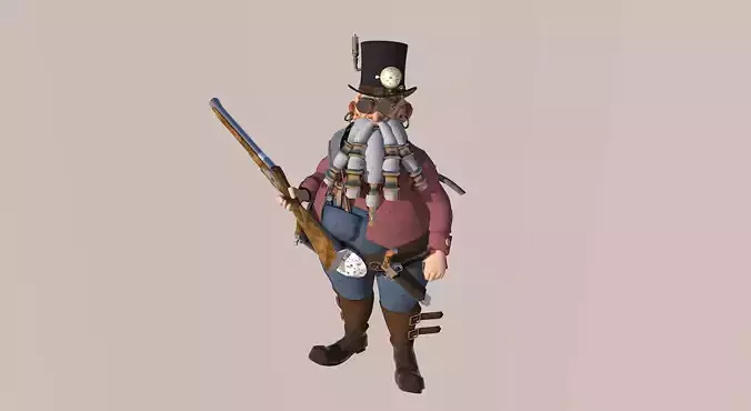 Fantasy Steampunk Dwarf Jobingson