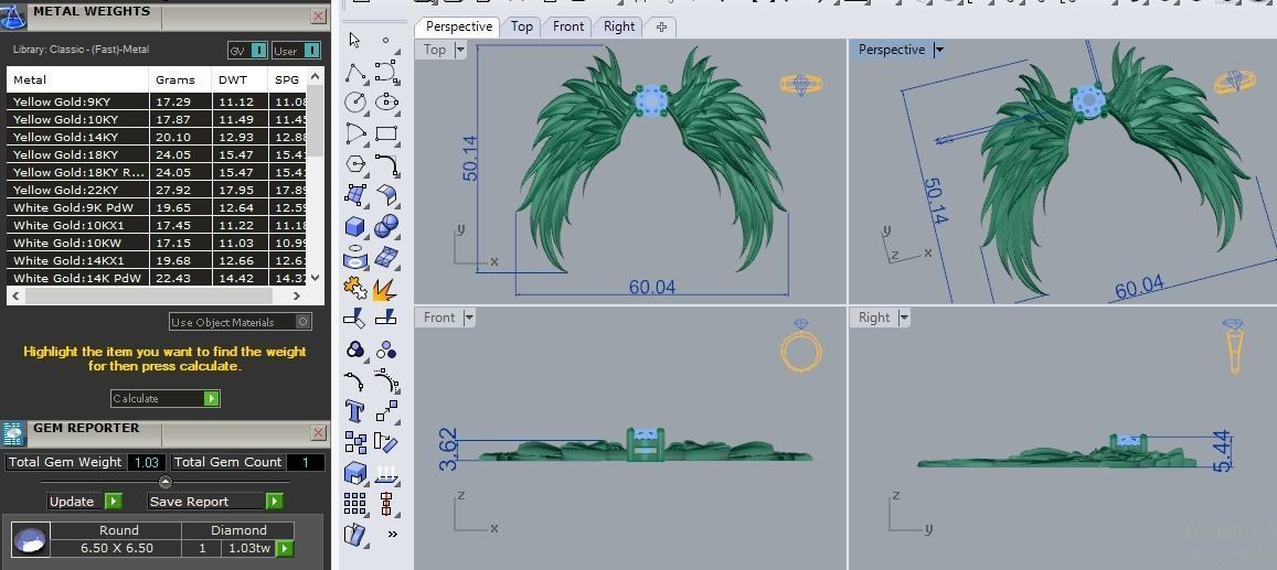 Angel Wings Pendant 311 3D print model_1