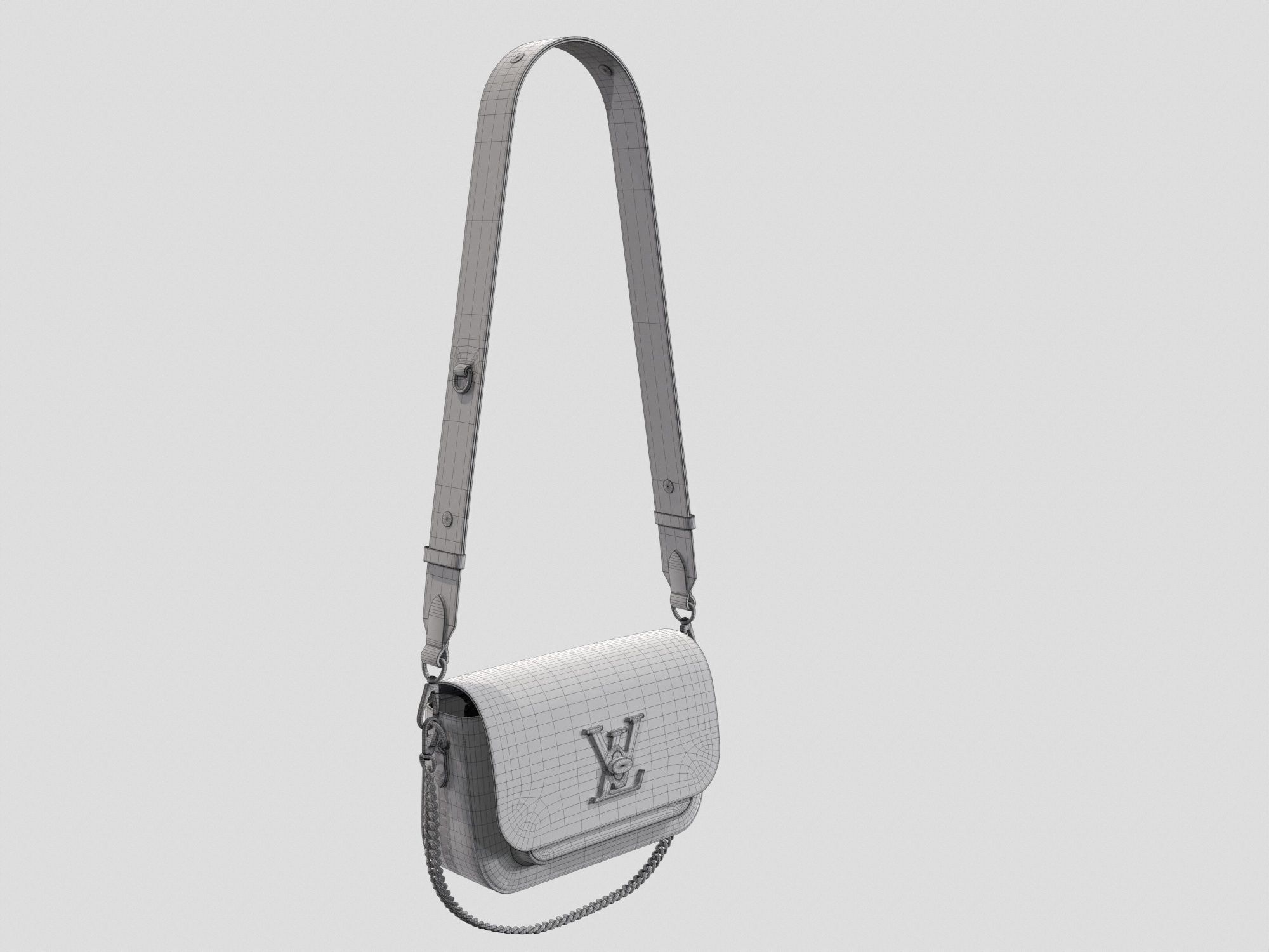 Louis Vuitton Lockme Tender Bag 3D Model Collection_7
