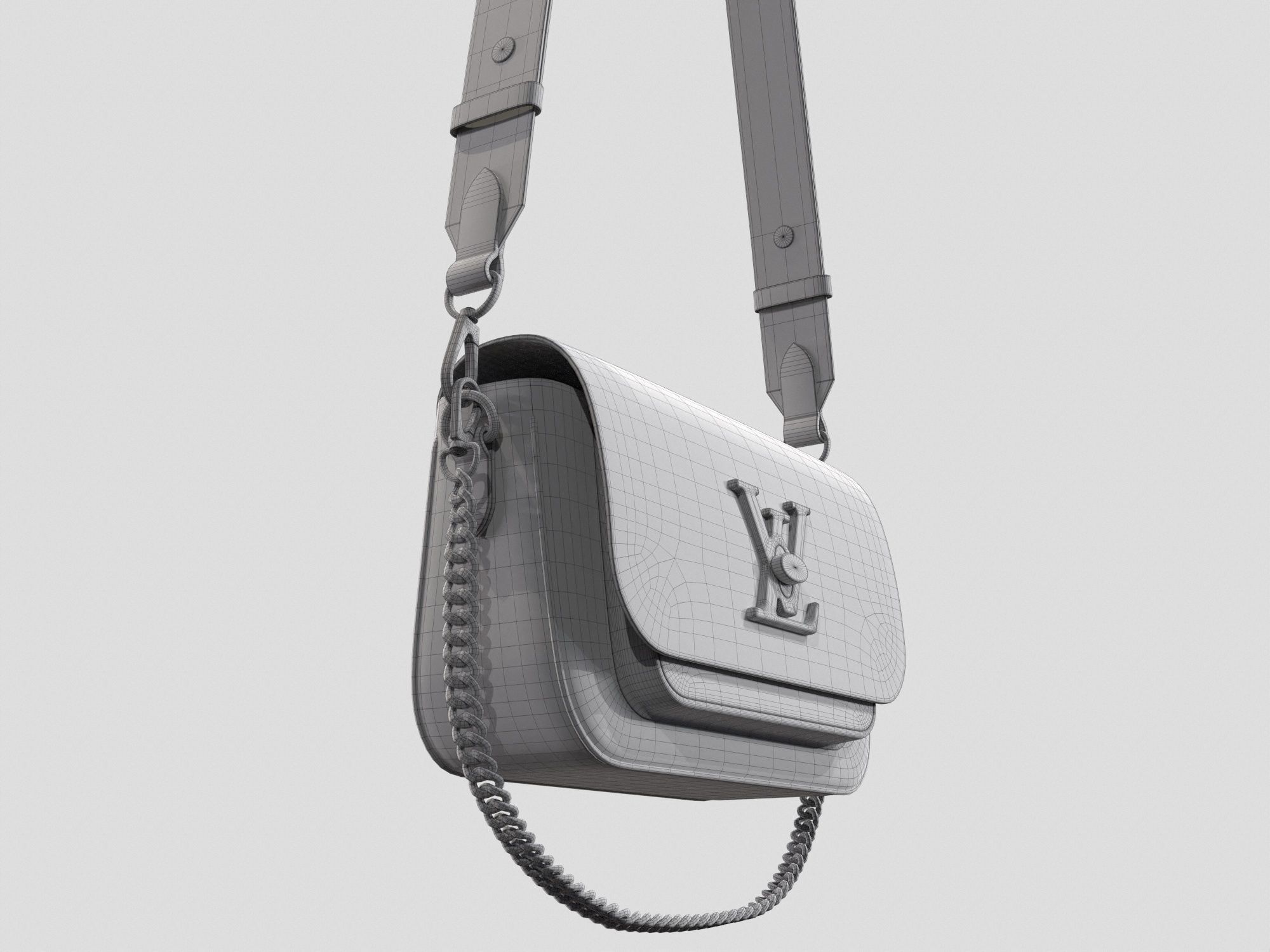 Louis Vuitton Lockme Tender Bag 3D Model Collection_6
