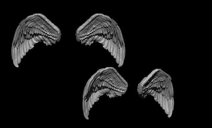 Wings angel 3D print model