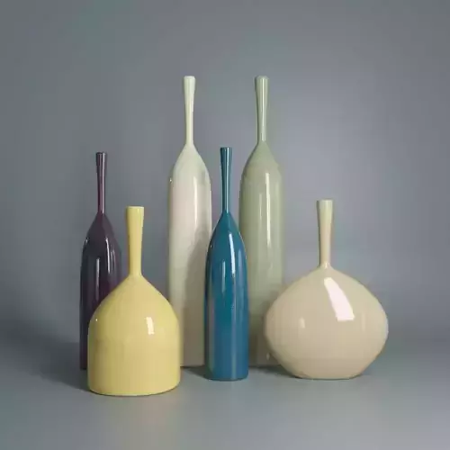 Colorful vases 
