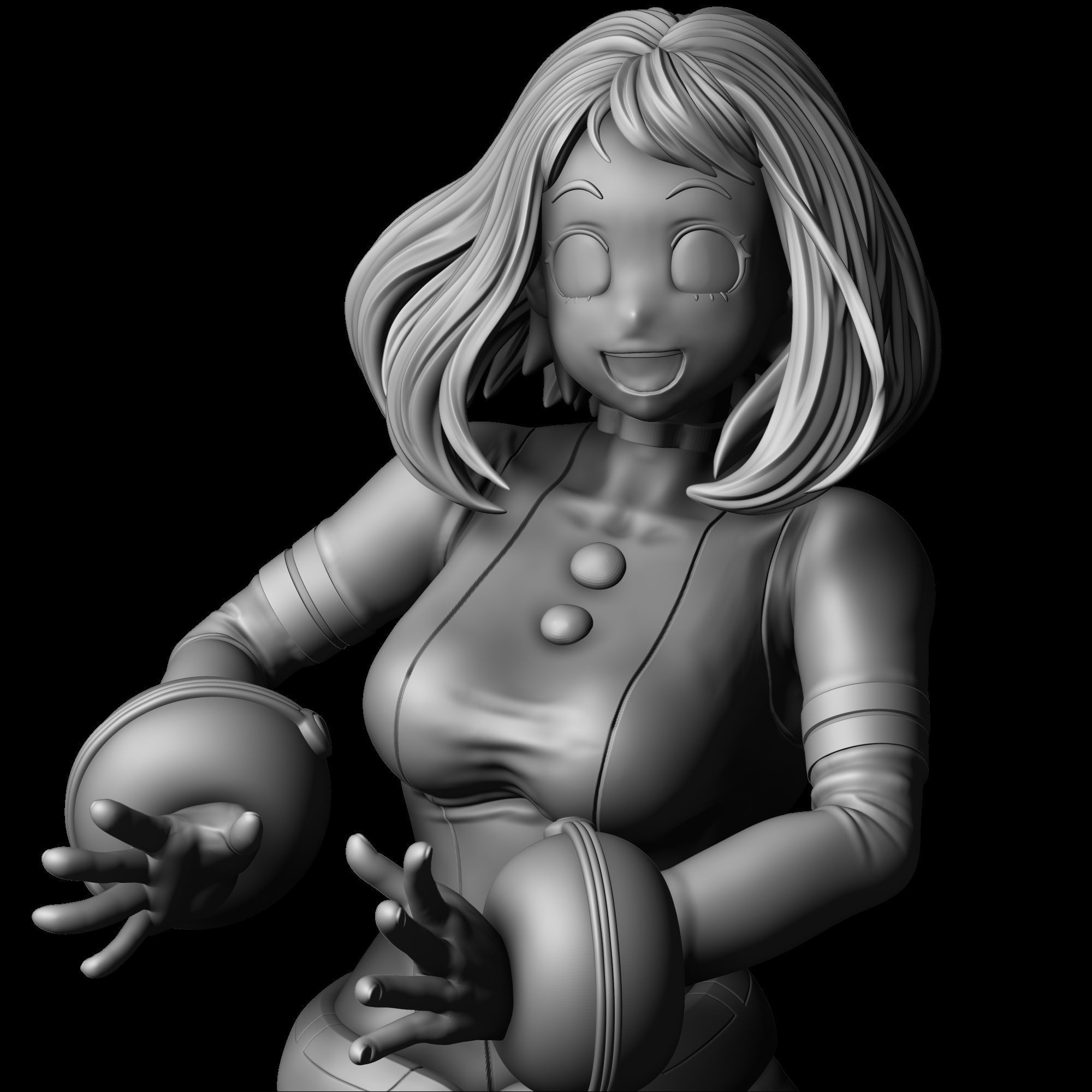 Ochako Uraraka - My  Hero Academia V2 3D print model_7
