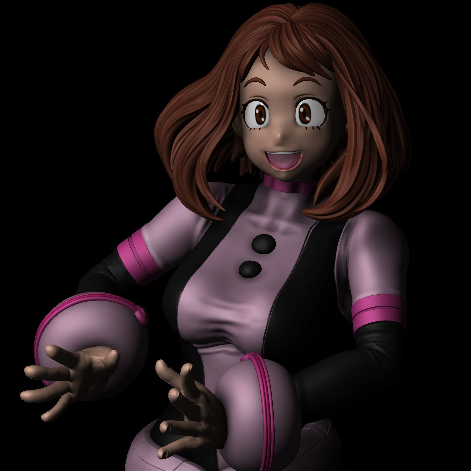 Ochako Uraraka - My  Hero Academia V2 3D print model_3