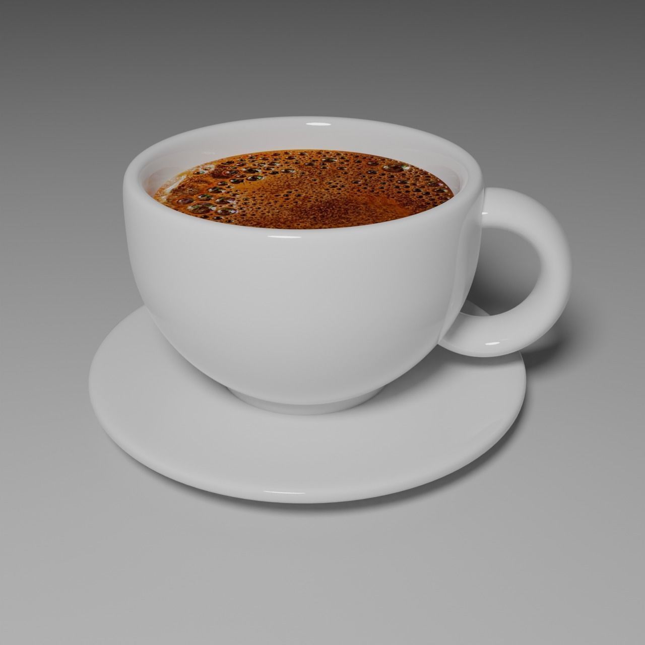 Cup 3d model turkish coffee in - turkish coffee in 3D model_4