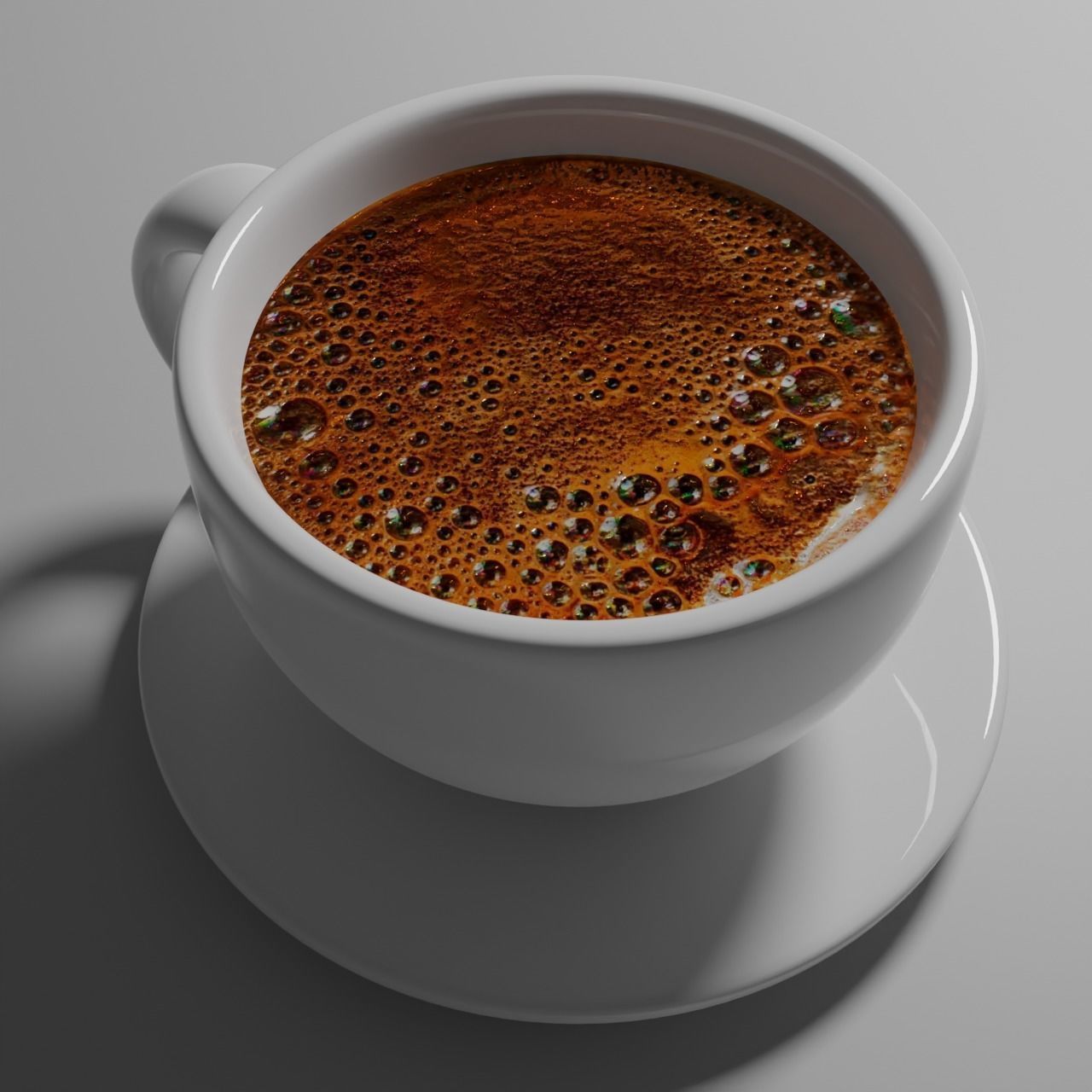 Cup 3d model turkish coffee in - turkish coffee in 3D model_2