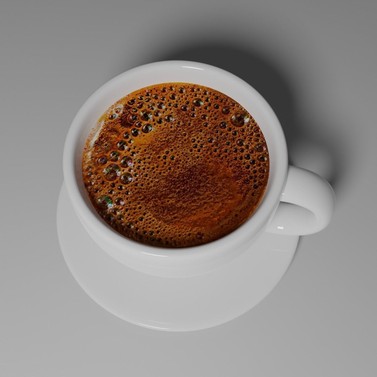Cup 3d model turkish coffee in - turkish coffee in 3D model_1