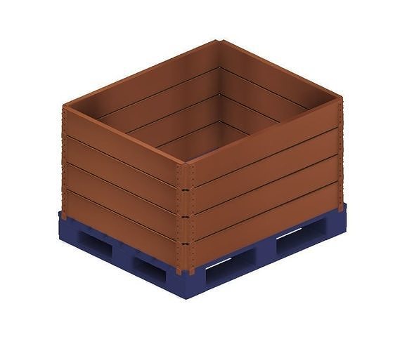Model Railway Wooden Pallet Crates 3D print model 5
