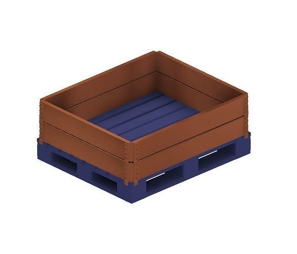 Model Railway Wooden Pallet Crates 3D print model 6