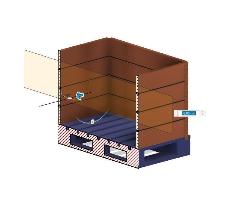 Model Railway Wooden Pallet Crates 3D print model_13