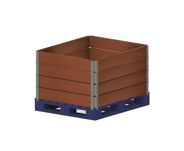 Model Railway Wooden Pallet Crates 3D print model 4