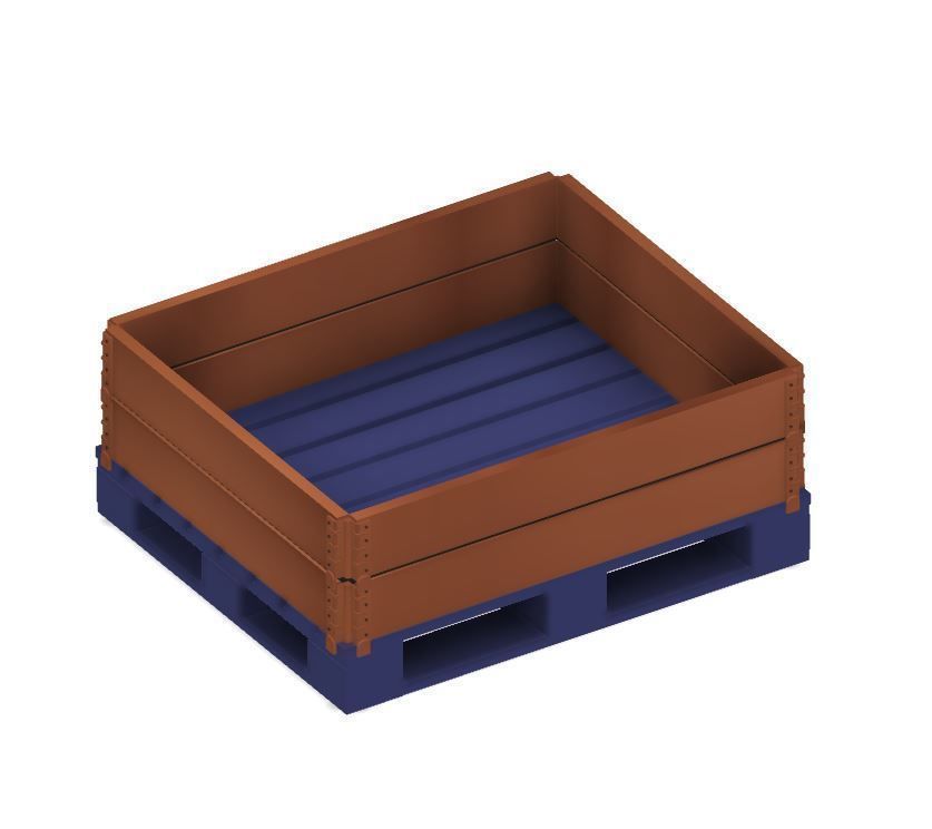 Model Railway Wooden Pallet Crates 3D print model_10