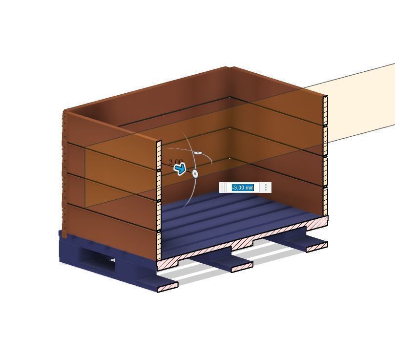 Model Railway Wooden Pallet Crates 3D print model_14