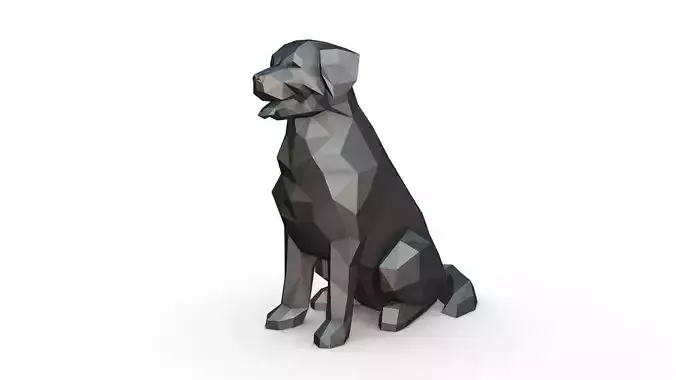 Bovaro del bernese low poly 3D print model