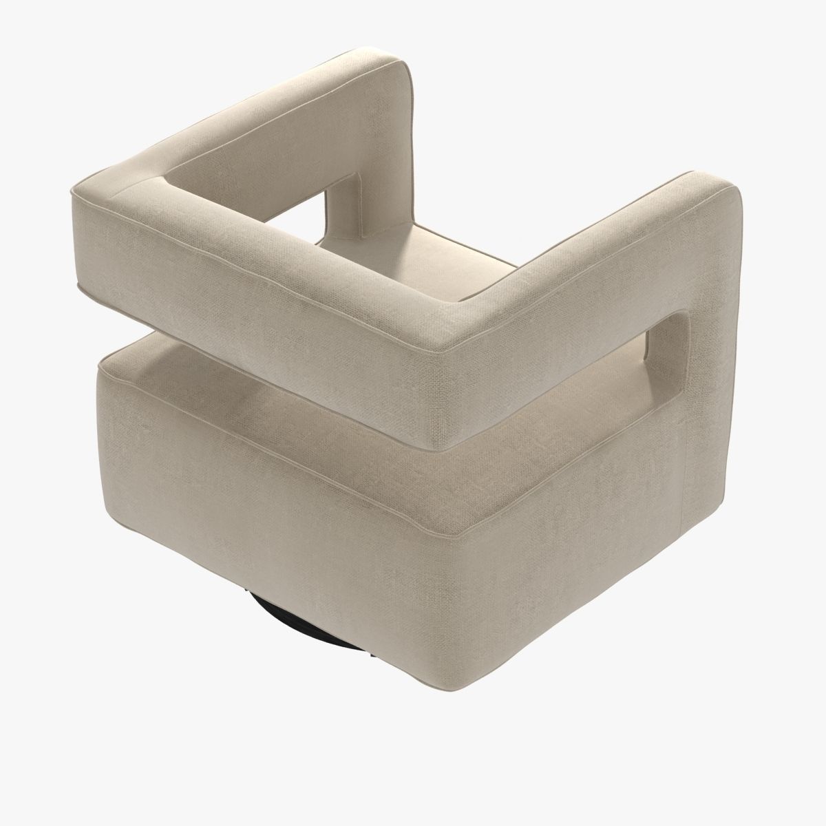 NICO RETURN SWIVEL CHAIR by Mitchell Gold  Bob Williams 3D model_2