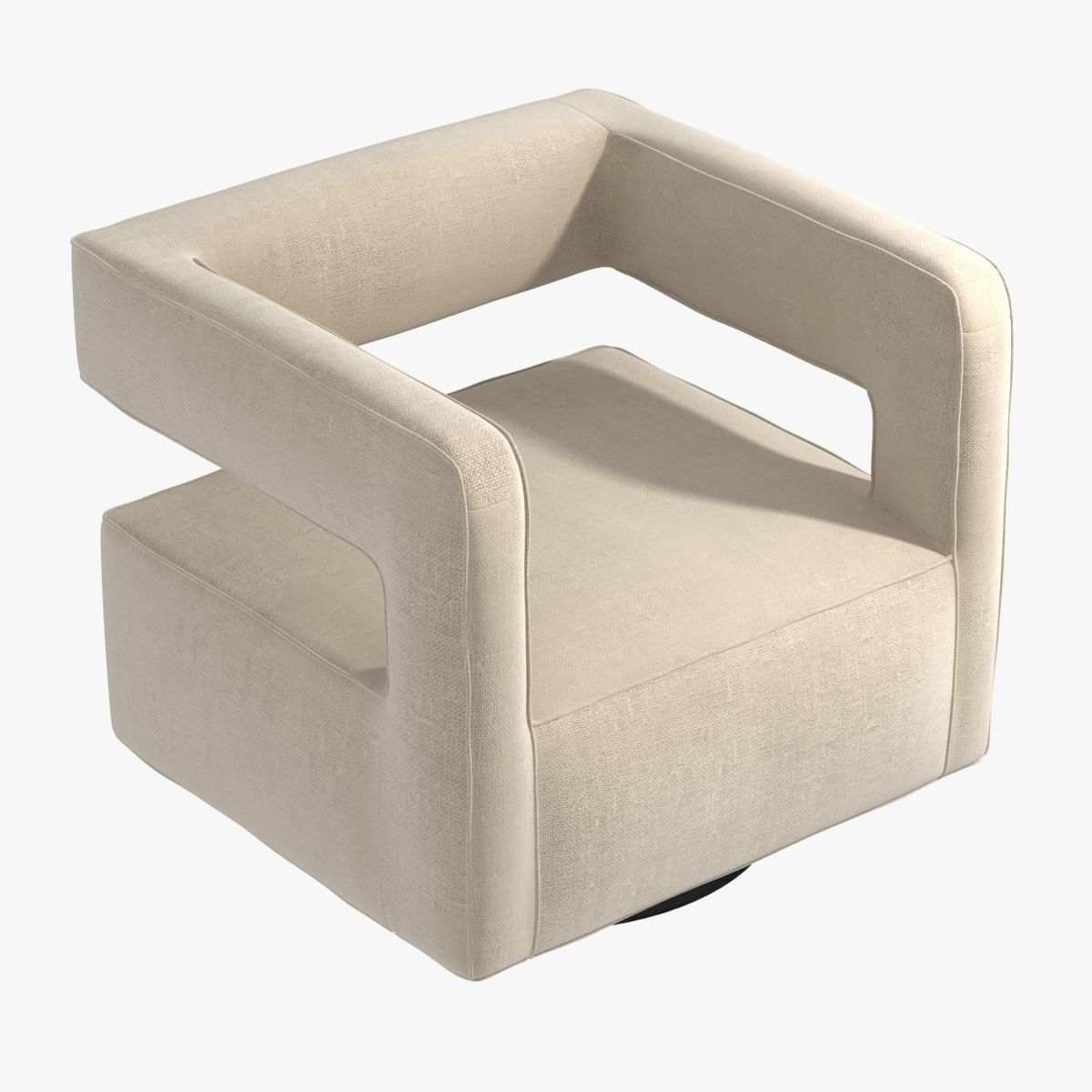 NICO RETURN SWIVEL CHAIR by Mitchell Gold  Bob Williams 3D model_1