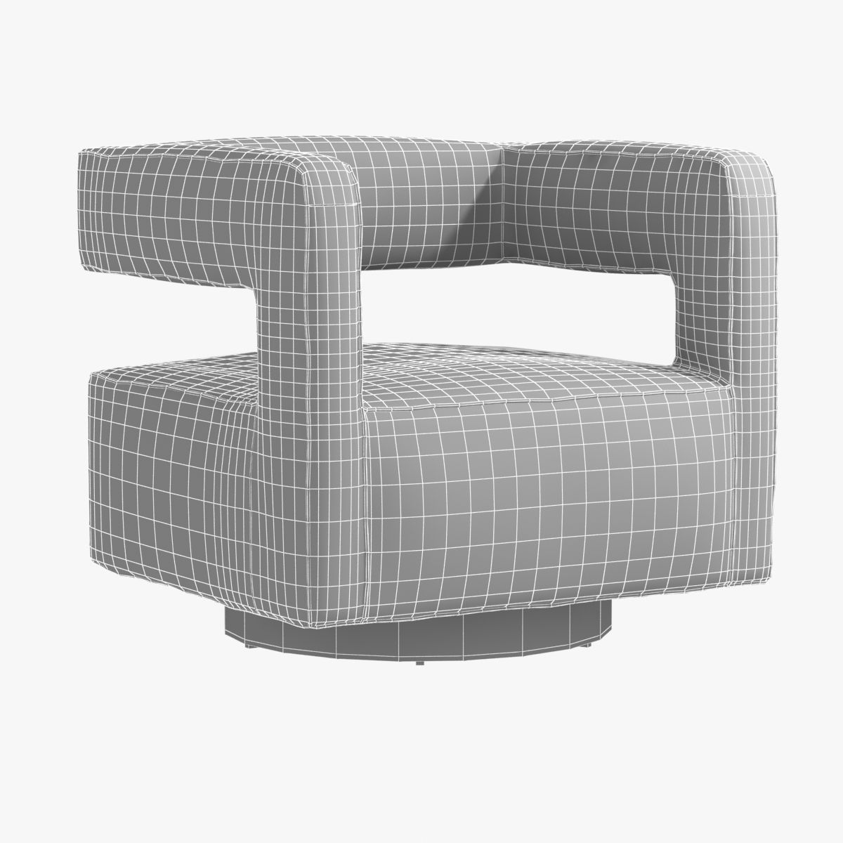NICO RETURN SWIVEL CHAIR by Mitchell Gold  Bob Williams 3D model_7