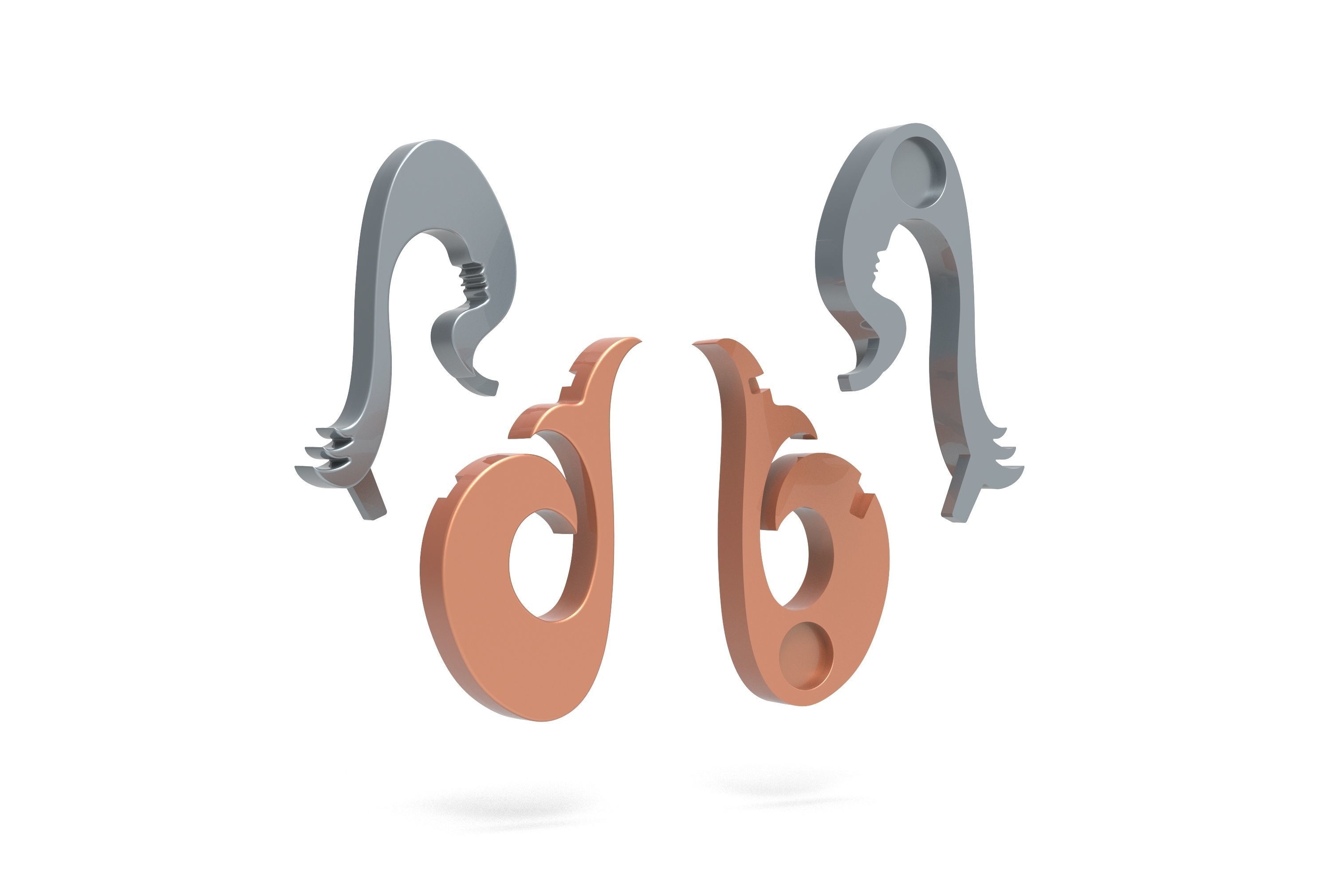 Star Trek La Sirena Badge 3D print model_4