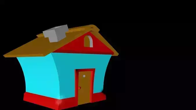 cartoon house 3d 3D model