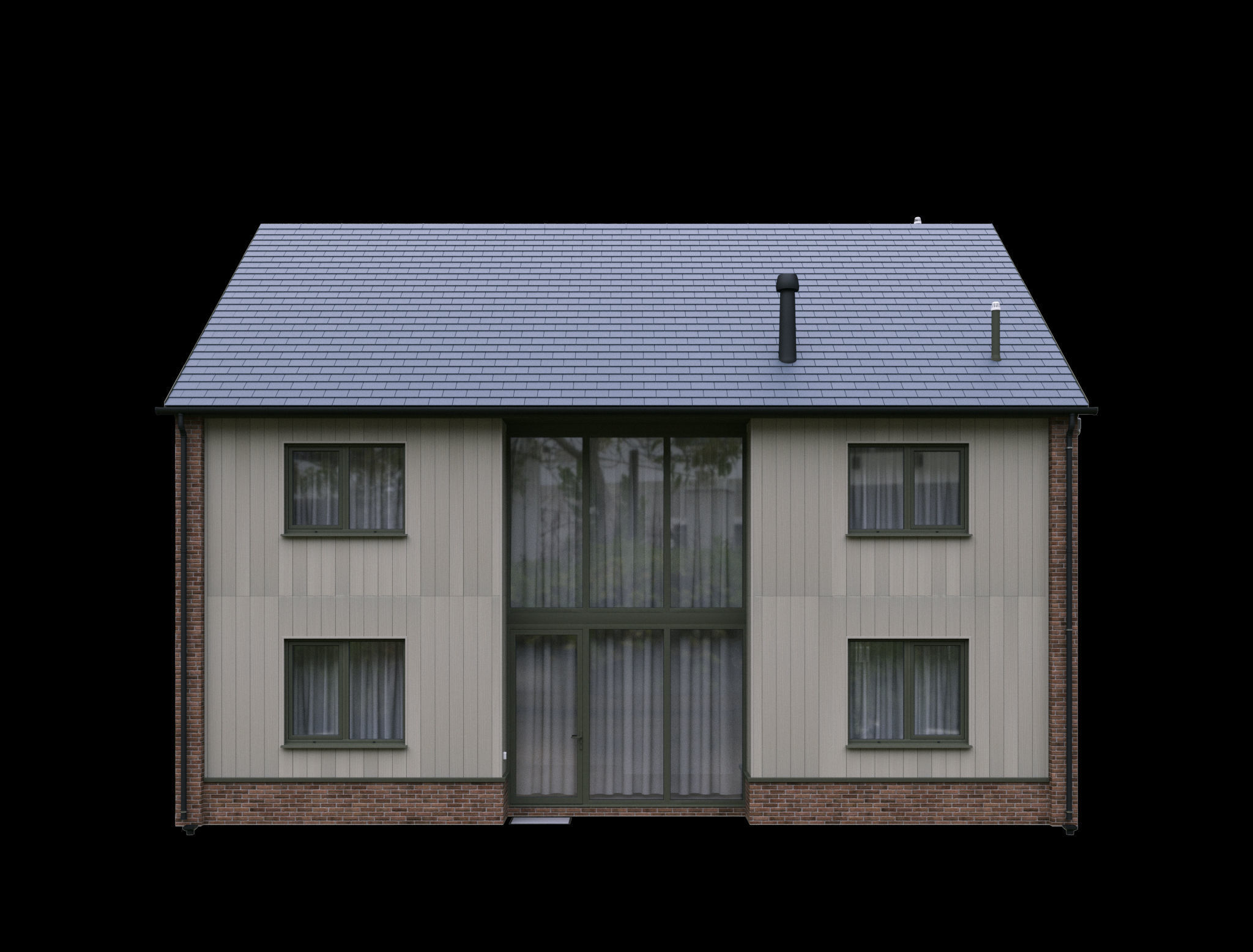 HOUSE PLOT-C1 - octane 3D model_3